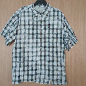 Mountain HardWear Men's X Outdoor Plaid Short Sleeve Button Up Shirt